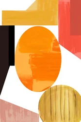 Warme abstracte vormen