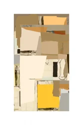 Warme geometrische collage