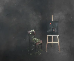 Rustig stilleven in een studio