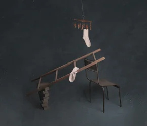 Sokken en ladder