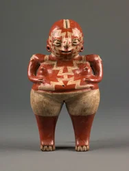 Vrouwenfiguur, Late Formatieve periode, ca.500-0 v.Chr. (keramiek)