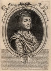Portret van Karel VII (1403-1461) koning van Frankrijk