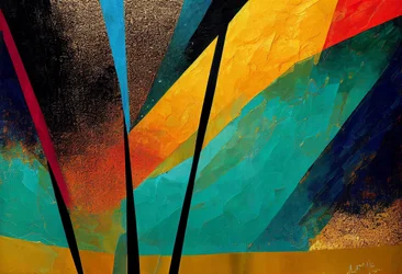 Levendige Herfst: Abstracte Printbare Kunst