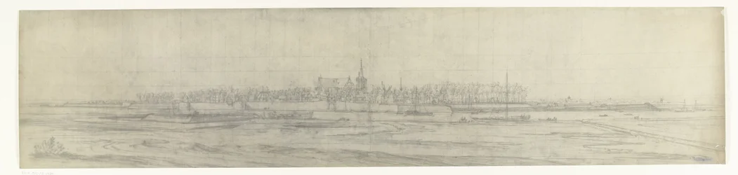 Gezicht op Grave, 1672