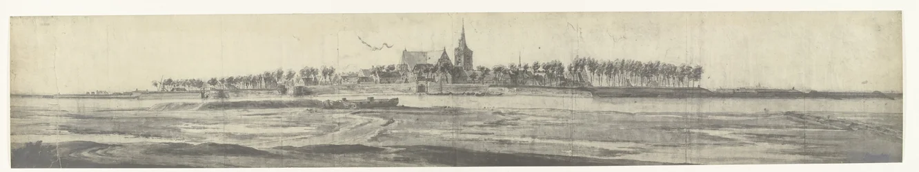 Gezicht op Grave, 1672 (series title)