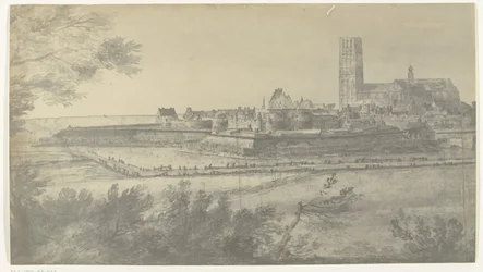 Gezicht op Harderwijk, 1672