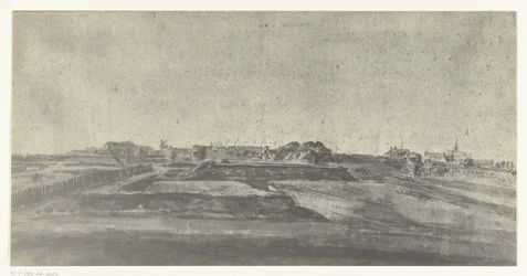 Gezicht op Maastricht, 1672