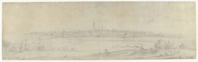 Gezicht op Naarden, 1672 (series title)