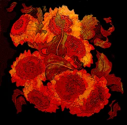 zonnebloemen, 2014 (gemengde techniek)