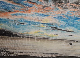 Zonsondergang op Playa Medina