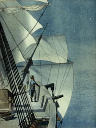 Expeditie van Egypte (1798-1801): terugkeer van Alexandrië naar Egypte aan boord van de fregat 