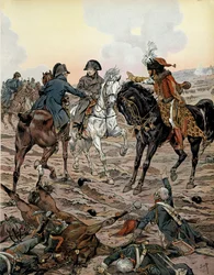 Campagne van Oostenrijk (1805): Bij de Slag om Ulm (tussen 15 en 17 oktober 1805) vroegen Louis Alexandre Berthier (1753-1815) en Joachim Murat (1767-1815) de keizer om zich van het slagveld te verwijderen voor zijn veiligheid. In 