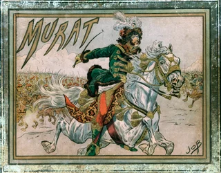 Omslag van album Joachim Murat. Gravure door Jacques Marie Gaston Onfray de Breville, genaamd Job
