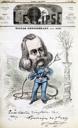 Humoristische tekening van Victor Recital (1808 - 1893) door Job. Omslag van 