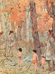 Op zestienjarige leeftijd werd George Washington landmeter en kaartte hij de landen ten westen van de Blue Ridge Mountains, Privécollectie
