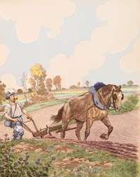Le retour à la terre (Franse militair keert terug naar zijn veld na het einde van de Eerste Wereldoorlog), Privécollectie