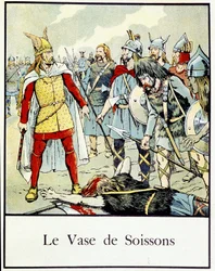 De vaas van Soissons - in „Petite histoire de France“ van Jacques Bainville, uitgegeven door Mane