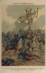 WO1: De verovering van de vlag (illustratie)