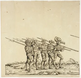 Halberdiers, uit de Triomfantelijke Optocht van Maximiliaan